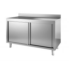 Werktafel Schuifdeuren Rand - 100x70x85 cm - EU lijn Combisteel 7452.3075