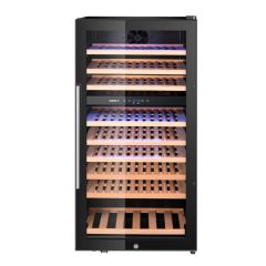 Wijnkoeler, 2 zones, 91 flessen RVS/Glas/PVC/Staal Arktic HEN 237113