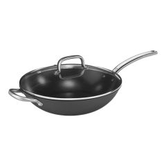 Wok Ø32 cm staal glazen deksel Pujadas EMG 720912