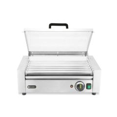 Worstrolgrill, 1-zone met energiebesparend deksel RVS Hendi HEN 268636