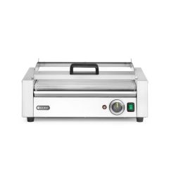 Worstrolgrill, 1-zone met energiebesparend deksel RVS Hendi HEN 268643
