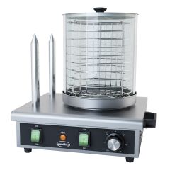 Worstwarmer / HOT DOG apparaat Hot Dog Warmer Met 2 Brood Verwarmstaven - 38,7x30x39,5 cm Combisteel 7518.0125