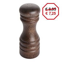 Zoutstrooier H.18 cm beukenhout (decor) Zassenhaus EMG 892012